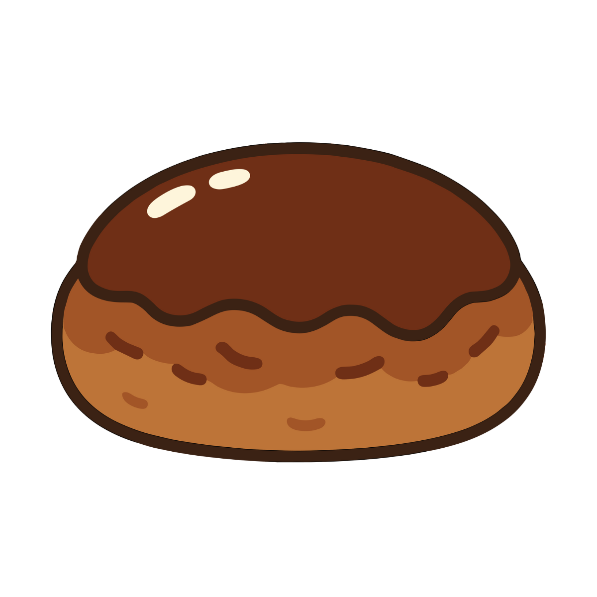 シンプルでかわいいハンバーグのイラスト