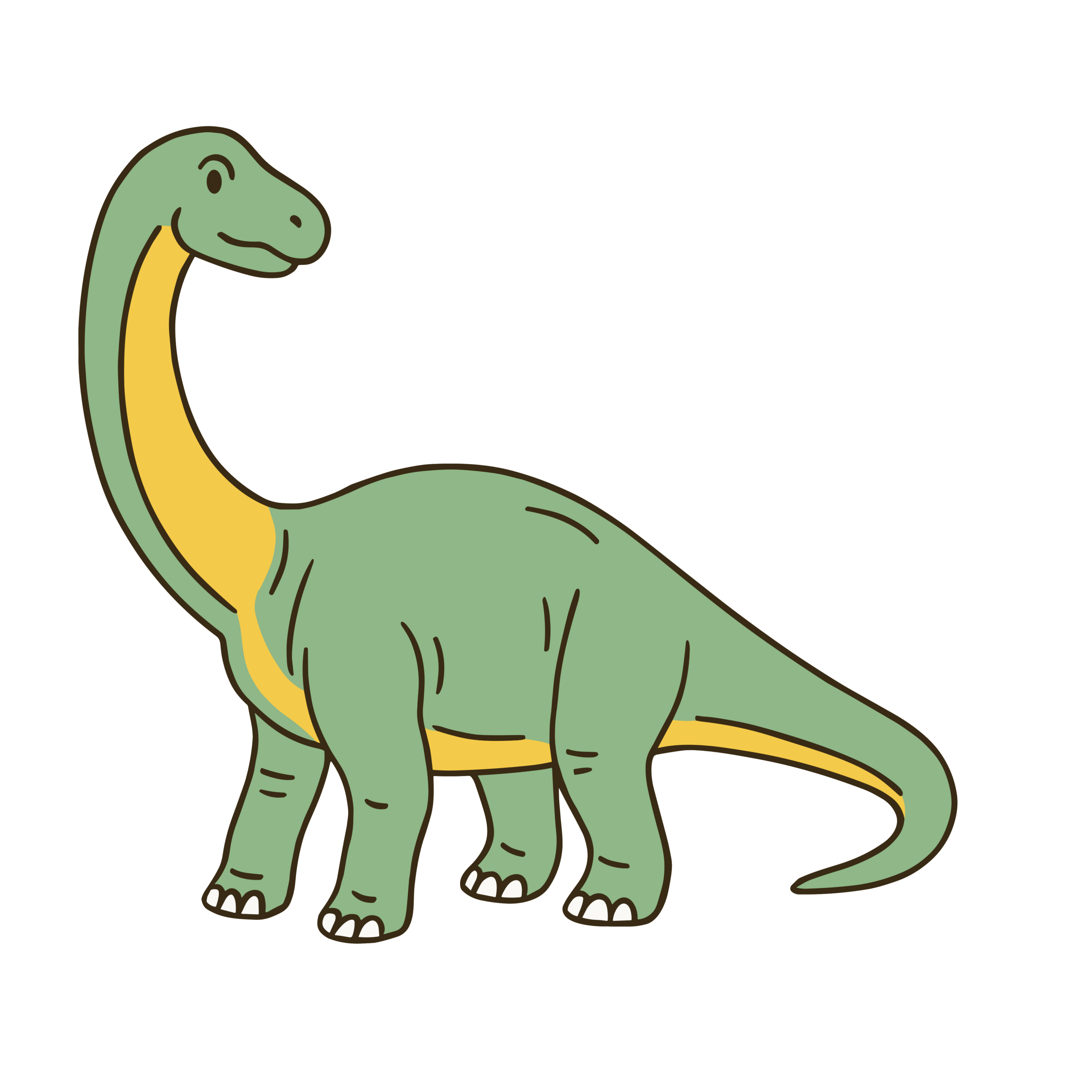 かわいいブラキオサウルスのイラスト 簡単に使える無料素材 ダウンロードできるこども向けアイコン