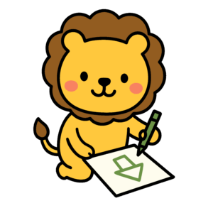 かわいいライオンのイラスト素材。簡単・無料でダウンロードできるアイコンタイプのフリー素材です。