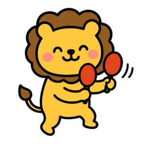 かわいいライオンのイラスト素材。簡単・無料でダウンロードできるアイコンタイプのフリー素材です。