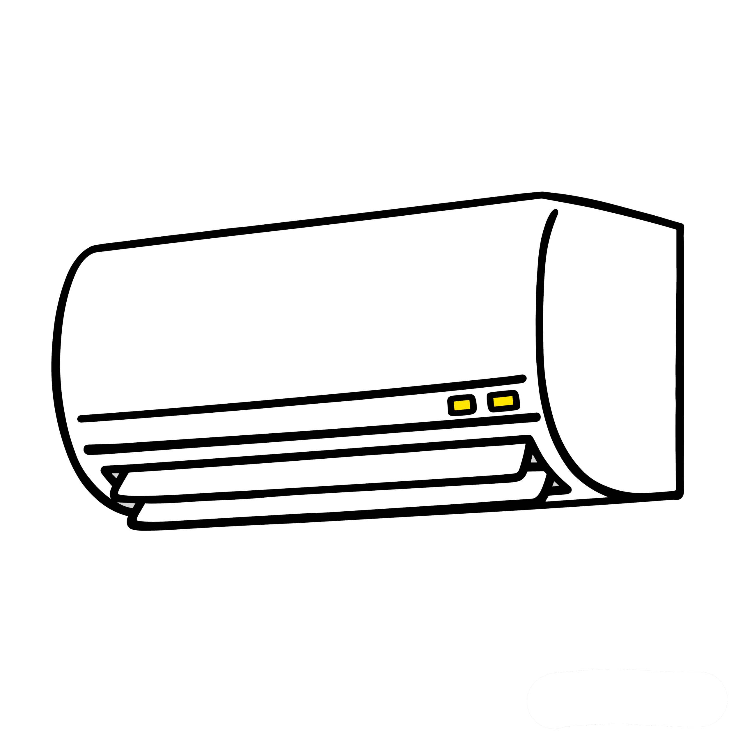 かわいいエアコンのイラスト素材。簡単・無料でダウンロードできるアイコンタイプのフリー素材です。