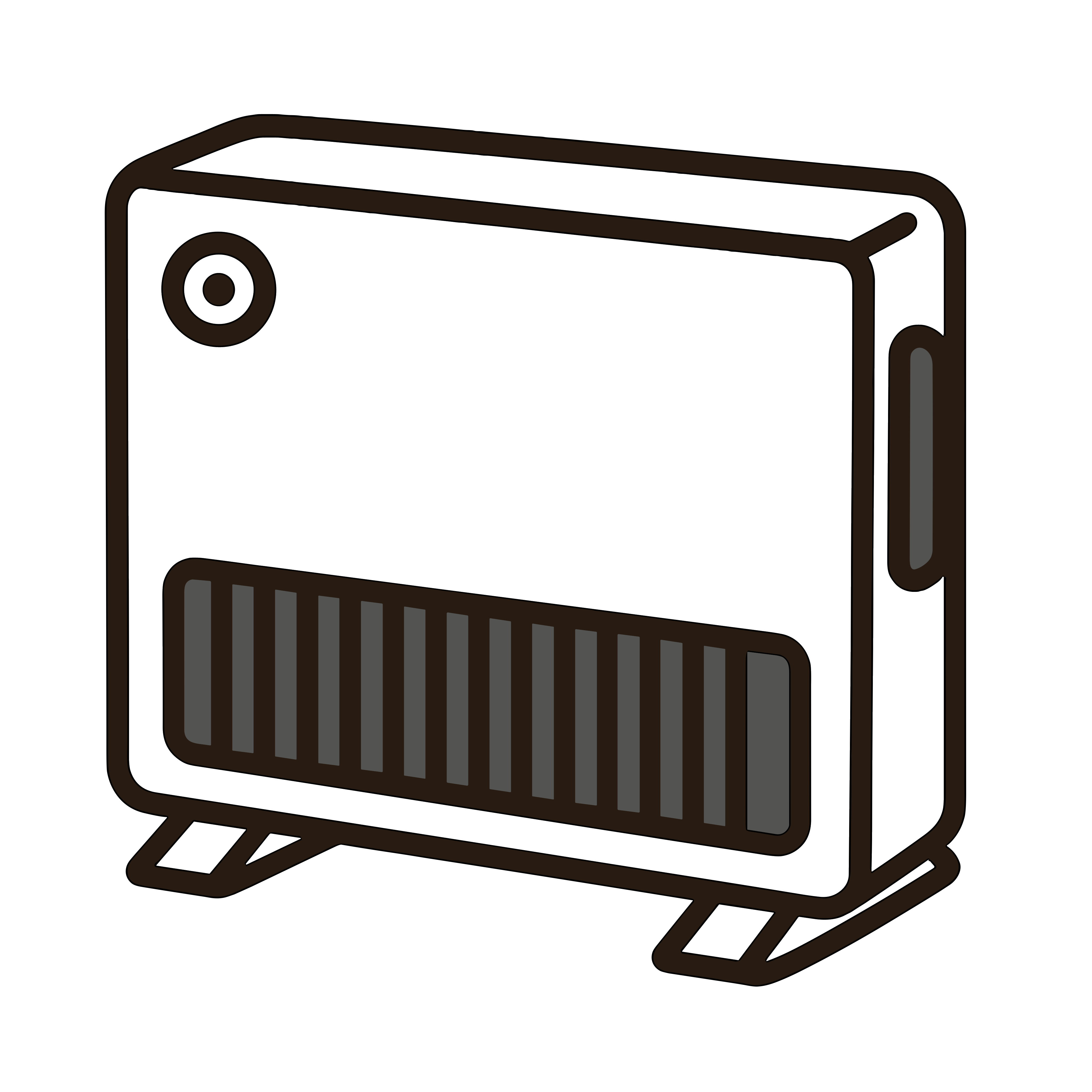 かわいいセラミックヒーターのイラスト素材。簡単・無料でダウンロードできるアイコンタイプのフリー素材です。