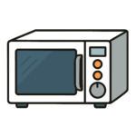 かわいい電子レンジのイラスト素材。簡単・無料でダウンロードできるアイコンタイプのフリー素材です。