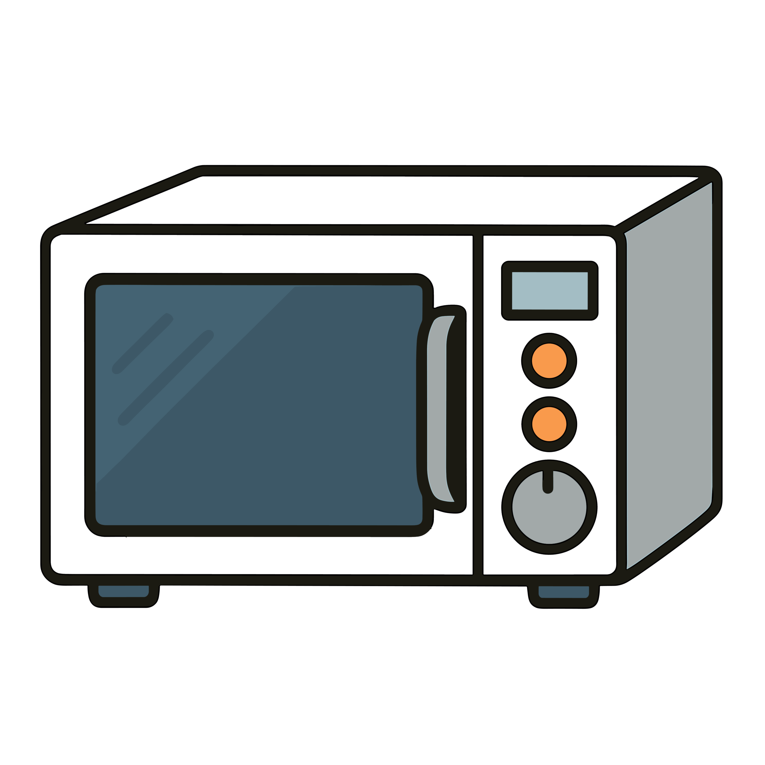 かわいい電子レンジのイラスト素材。簡単・無料でダウンロードできるアイコンタイプのフリー素材です。