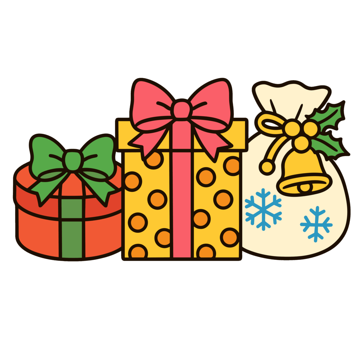 かわいいプレゼントのイラスト2｜簡単・無料で使えるフリー素材・アイコン