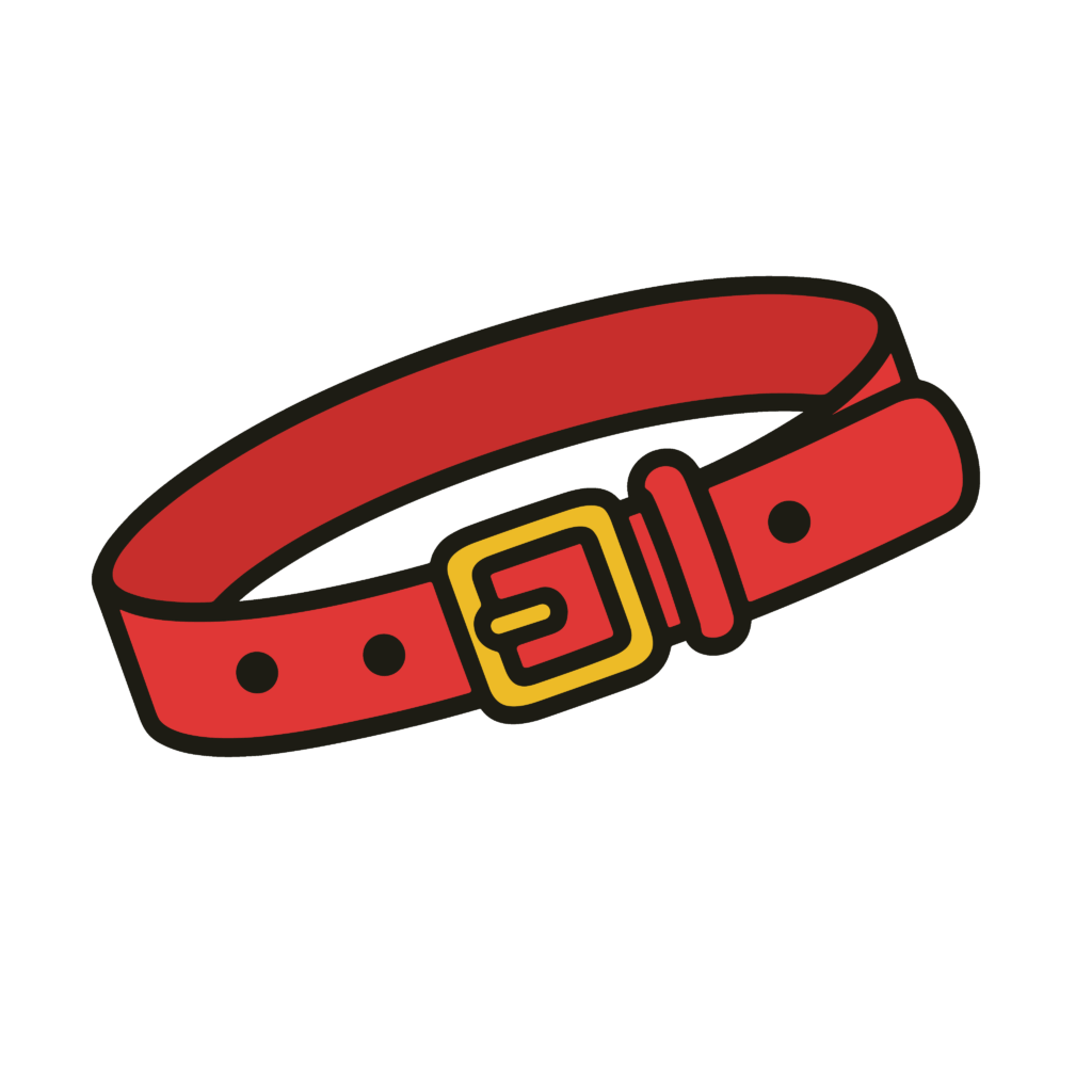 かわいい首輪のイラスト素材。簡単・無料でダウンロードできるアイコンタイプのフリー素材です。