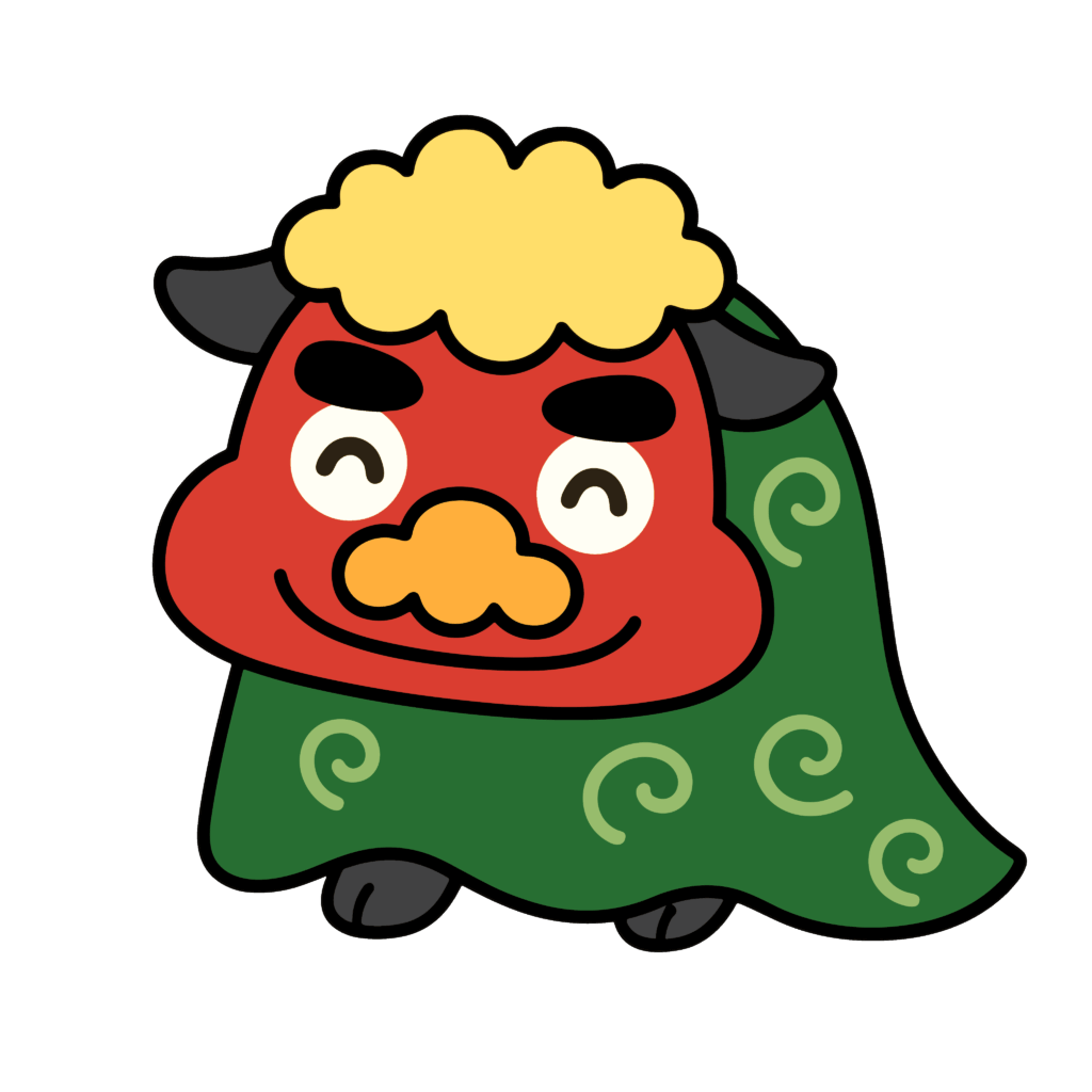 かわいい獅子舞のイラスト素材。簡単・無料でダウンロードできるアイコンタイプのフリー素材です。