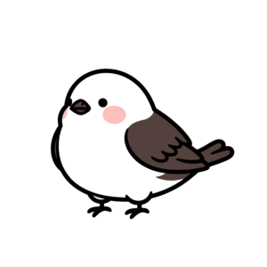 かわいい小鳥のイラスト素材。簡単・無料でダウンロードできるアイコンタイプのフリー素材です。