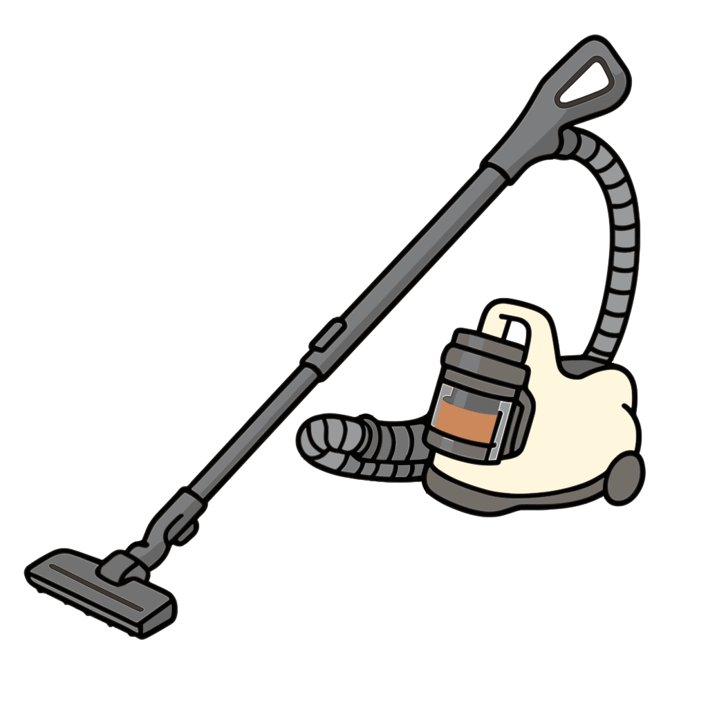 かわいい掃除機のイラスト素材。簡単・無料でダウンロードできるアイコンタイプのフリー素材です。