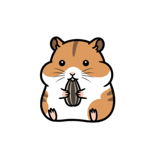 かわいいハムスターのイラスト素材。簡単・無料でダウンロードできるアイコンタイプのフリー素材です。