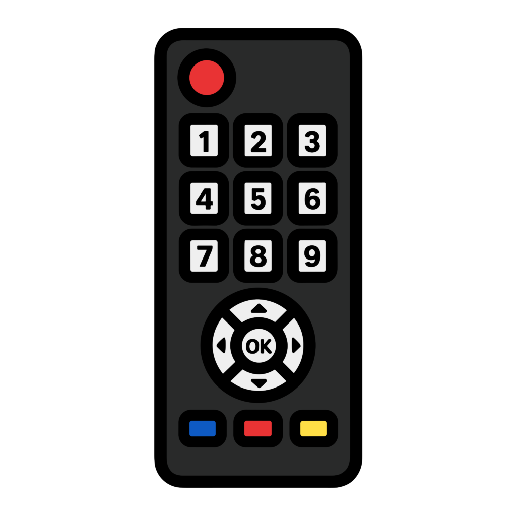 かわいいリモコンのイラスト素材。簡単・無料でダウンロードできるアイコンタイプのフリー素材です