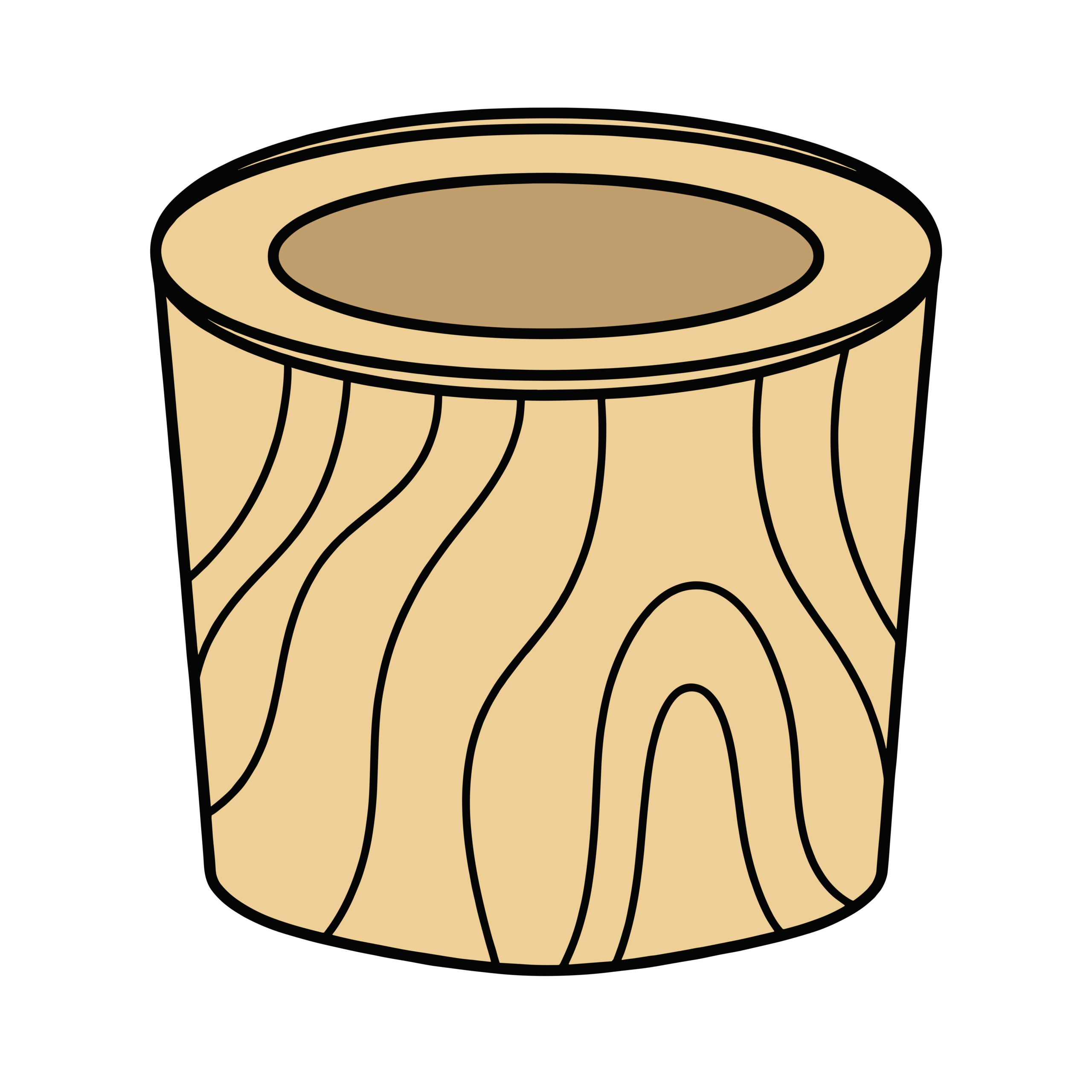 餅つきに使う木製の臼（うす）のイラスト。お正月行事や和風イベントの説明に使いやすいフリー素材です。