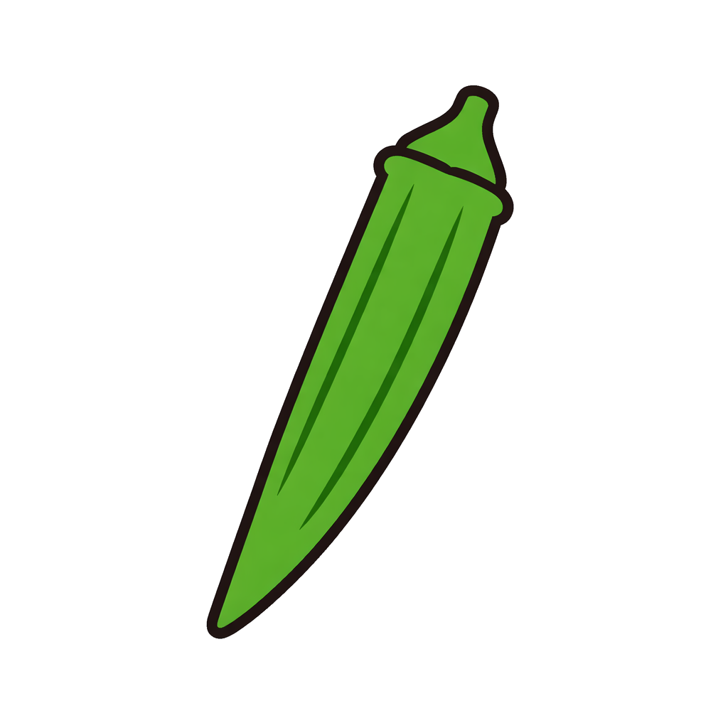 オクラのイラスト