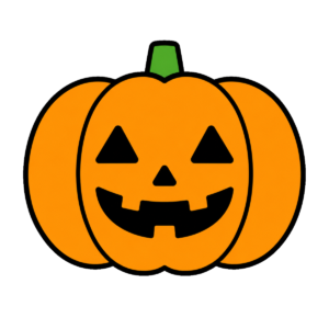 ハロウィンのかぼちゃランタンのイラスト（カラー）