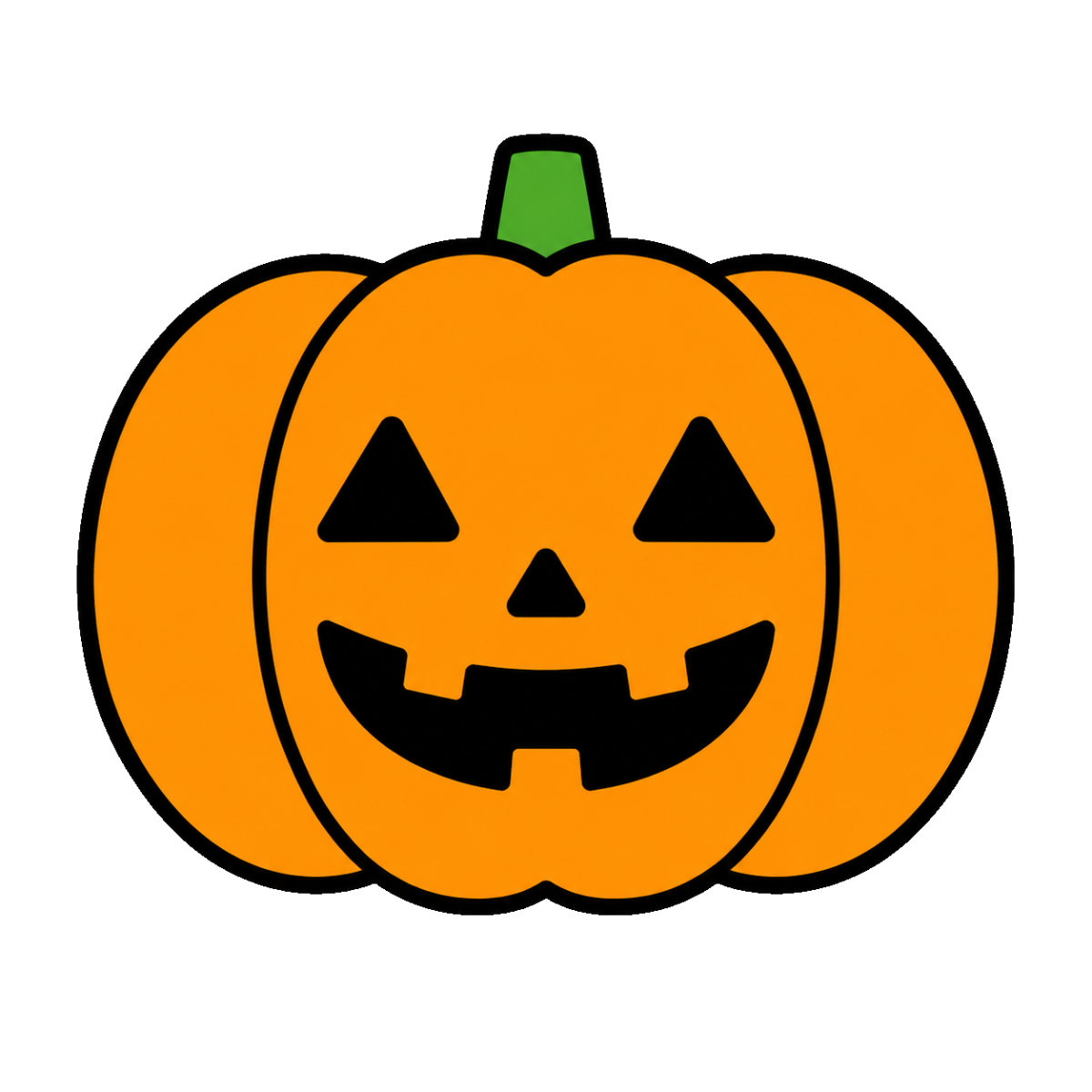 ハロウィンのかぼちゃランタンのイラスト(カラー)
