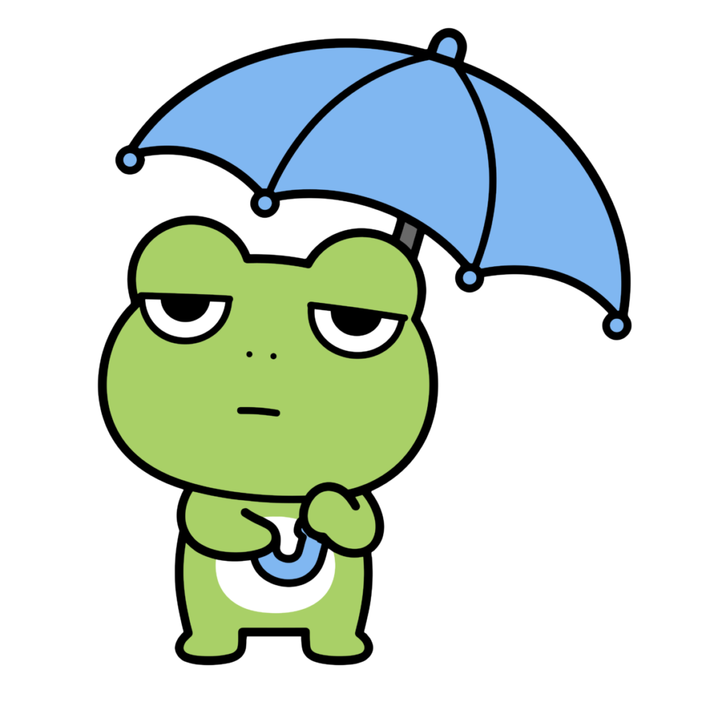 かえるのイラスト（カラー）