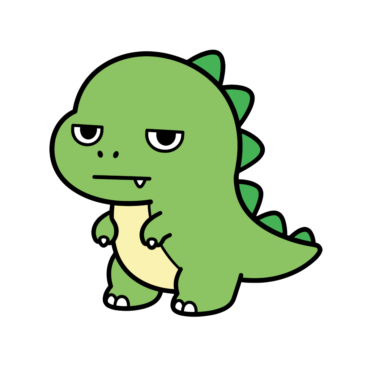 恐竜のかわいいイラスト(カラー)