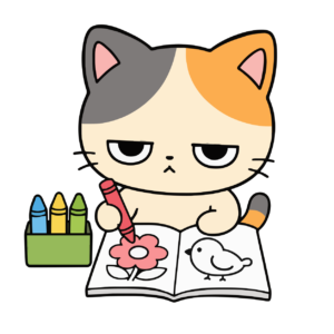 ぬりえのかわいいイラスト（カラー）