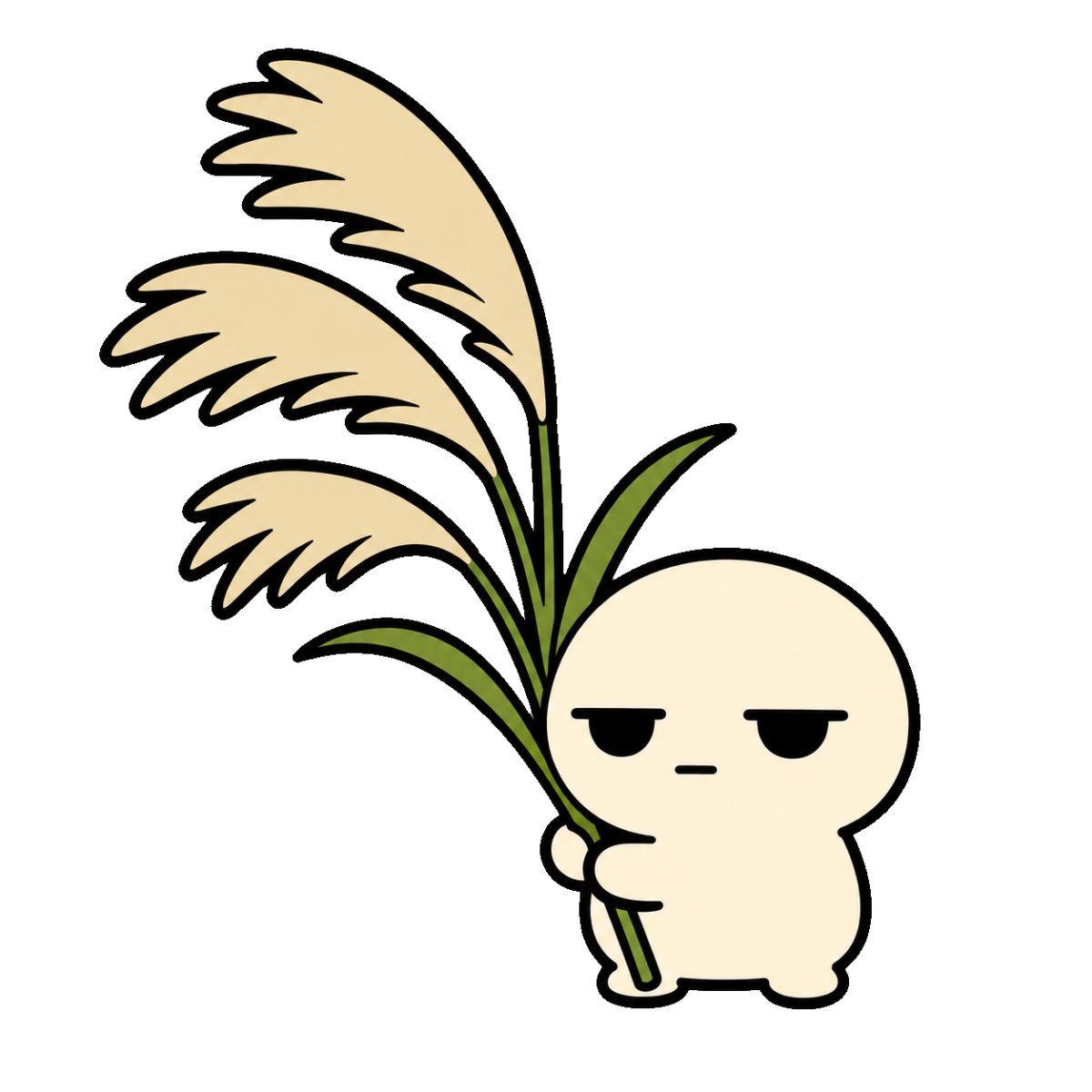 すすきのかわいいイラスト(カラー)