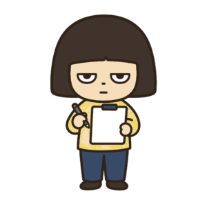 避難訓練で点呼する保育士