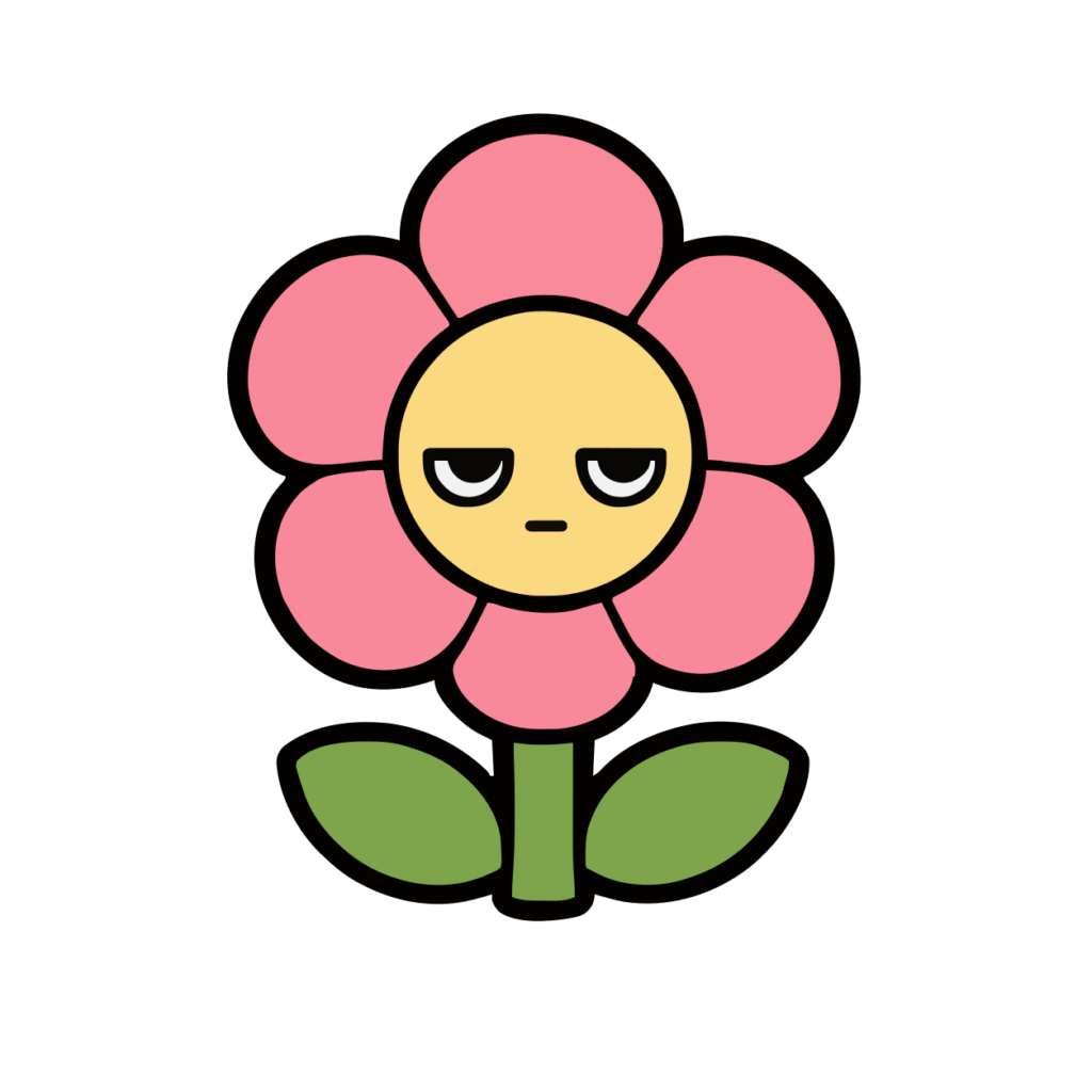 はなのかわいいイラスト（カラー）