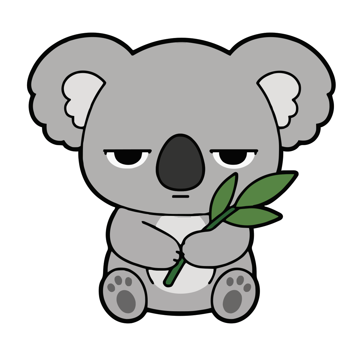 こあらのイラスト(かわいい)(カラー)