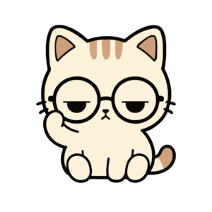 めがねのかわいいイラスト（カラー）