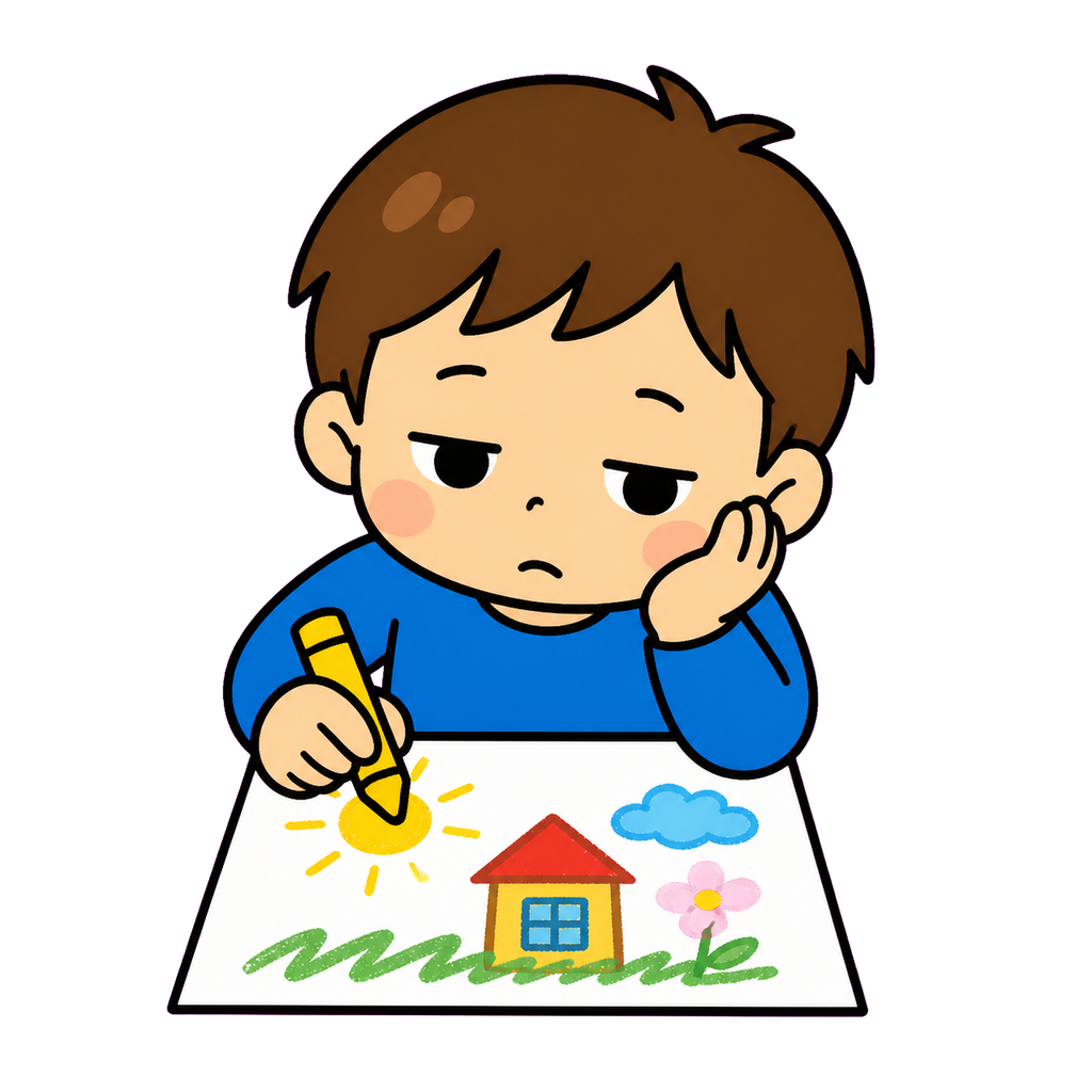 えをかくのかわいいイラスト(カラー)