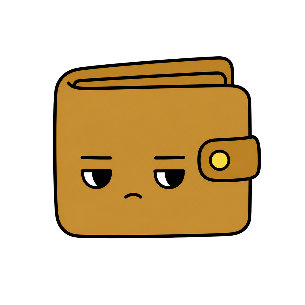 さいふのかわいいイラスト（カラー）