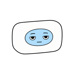 せっけんのかわいいシンプルイラスト（カラー）