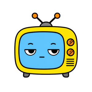 てれびのかわいいイラスト｜ひらがな教材