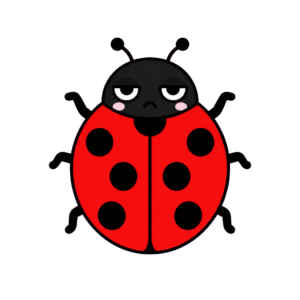 てんとうむしのかわいいイラスト｜ひらがな教材