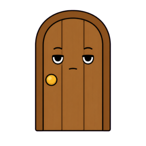 とびらのかわいいイラスト｜ひらがな教材