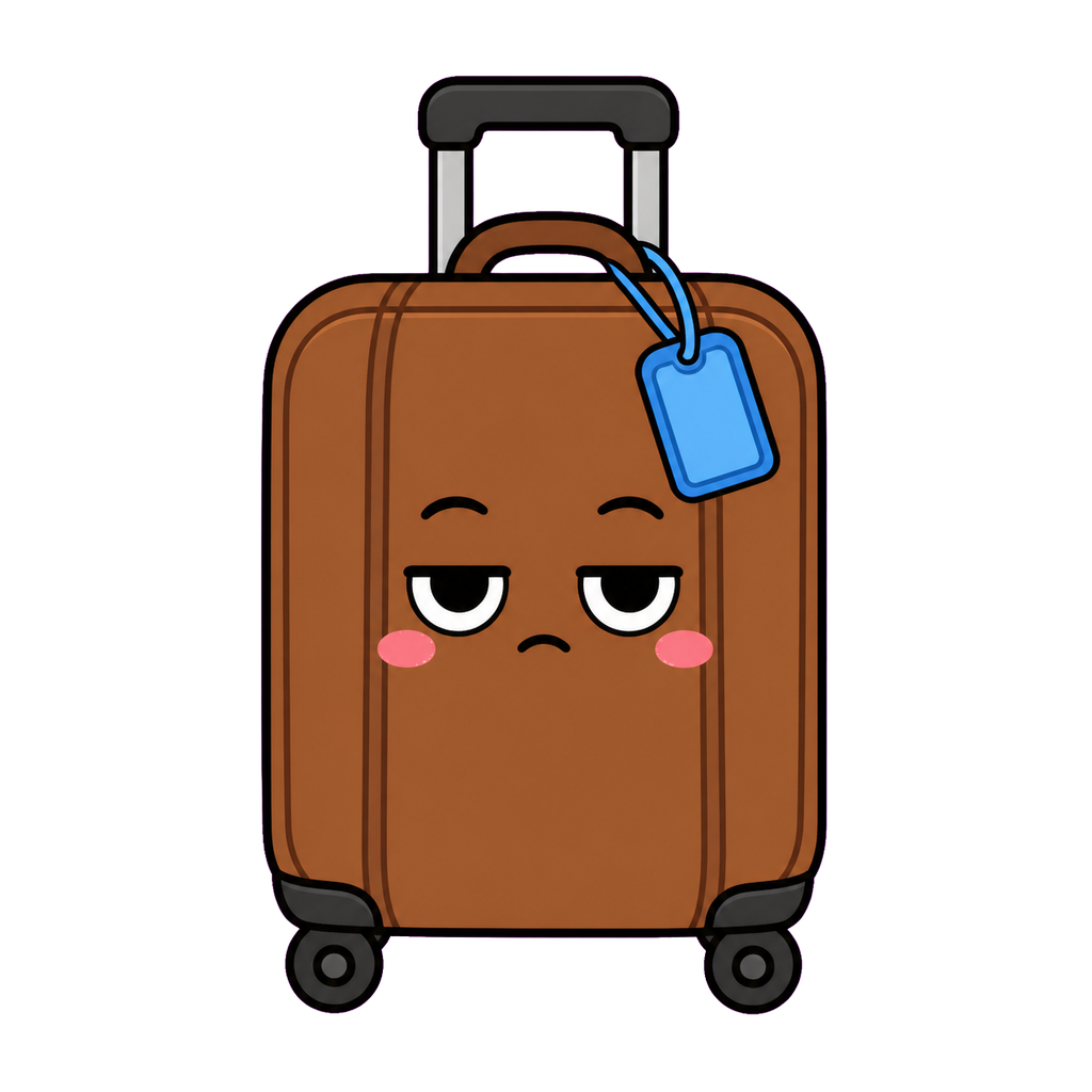 にもつのかわいいシンプルイラスト（カラー）