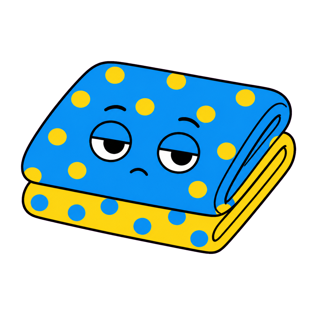 ぬののかわいいシンプルイラスト（カラー）