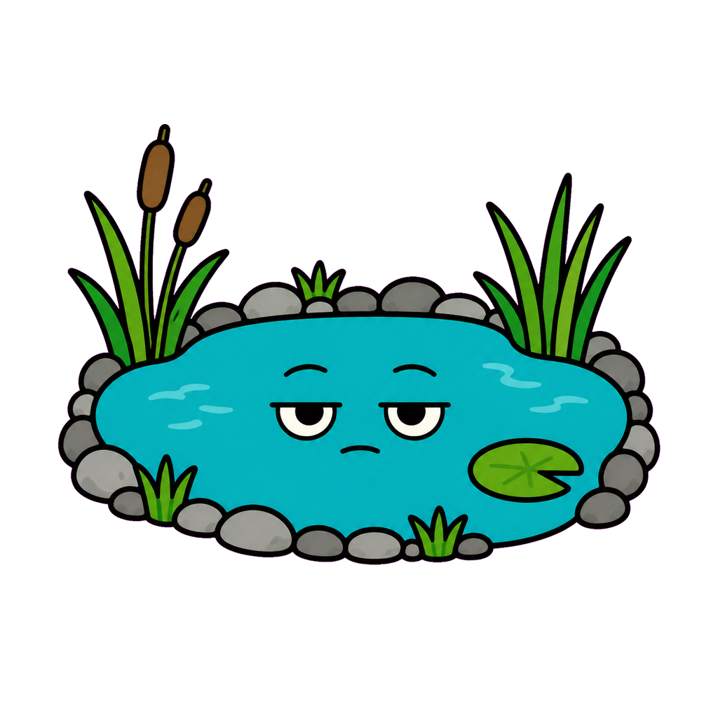 ぬまのかわいいシンプルイラスト（カラー）