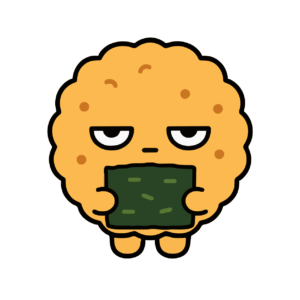 せんべいのイラスト(かわいい)