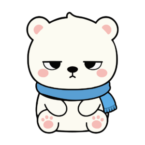 しろくまのイラスト(かわいい)
