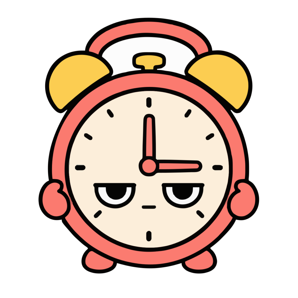 とけいのかわいいイラスト（カラー）