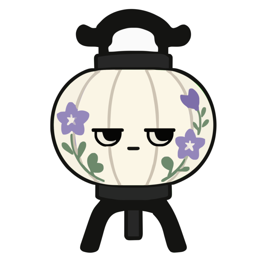 盆提灯のかわいいイラスト（お盆）（カラー）