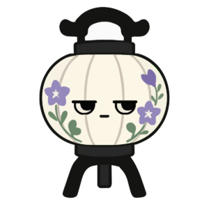 盆提灯のかわいいイラスト（お盆）
