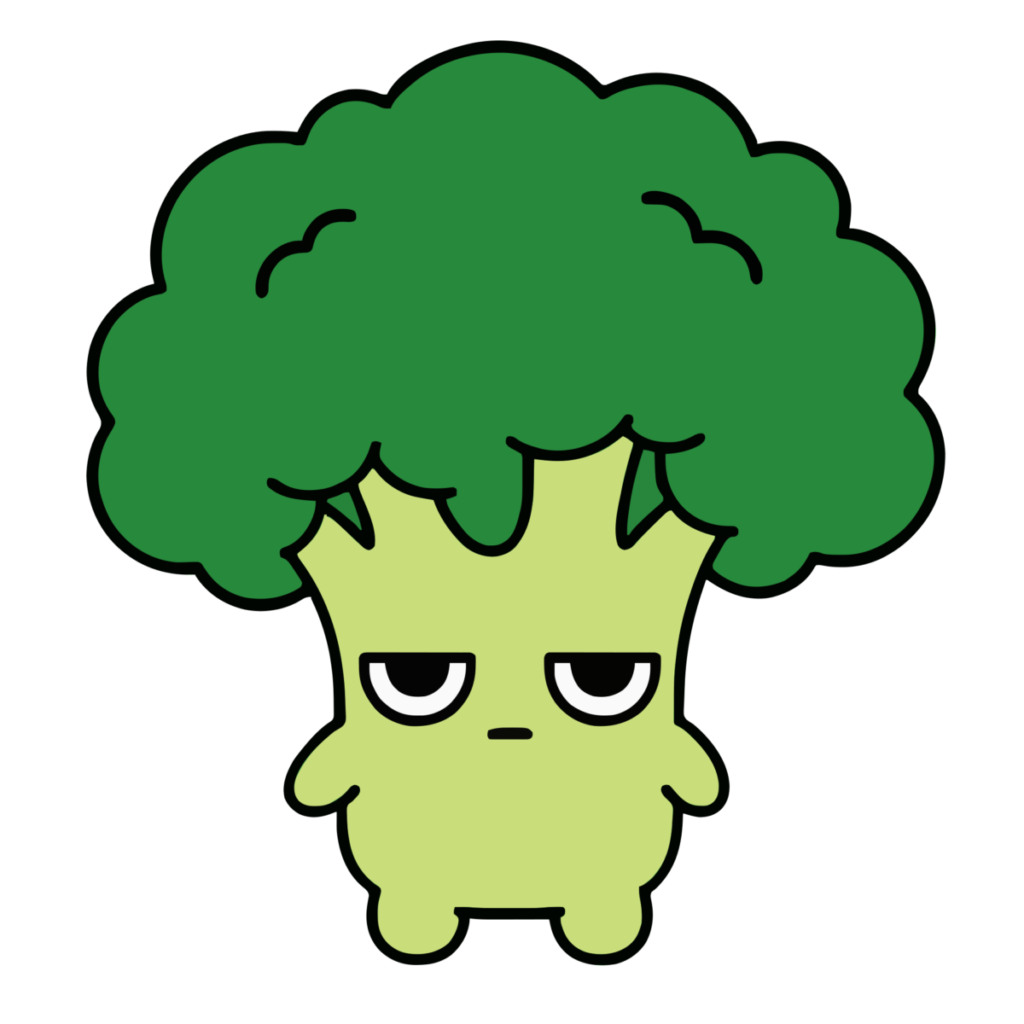 ブロッコリーのイラスト（食育）（カラー）
