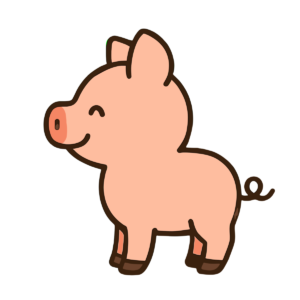 ぶた（横向き）