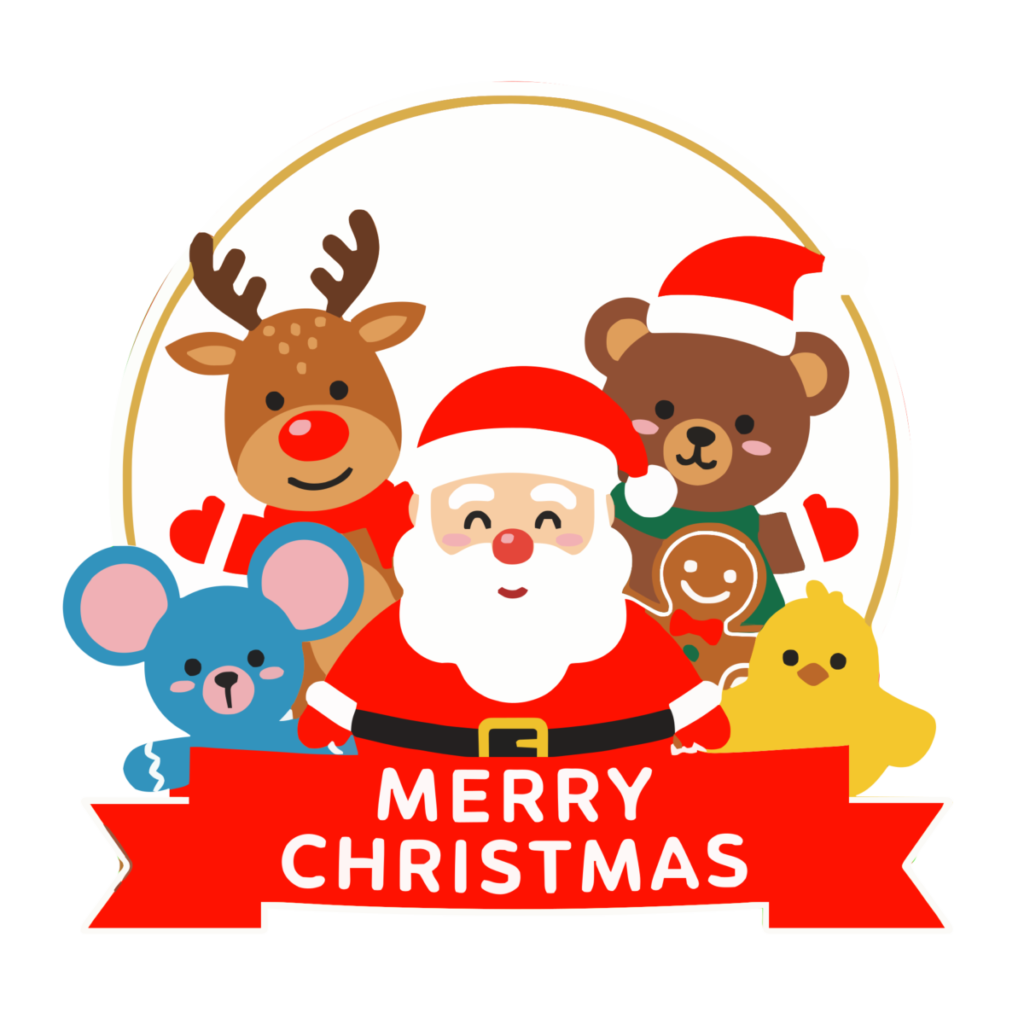 クリスマスキャラクターのイラスト無料ダウンロード（カラー）
