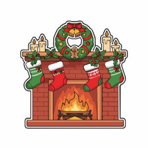クリスマス暖炉