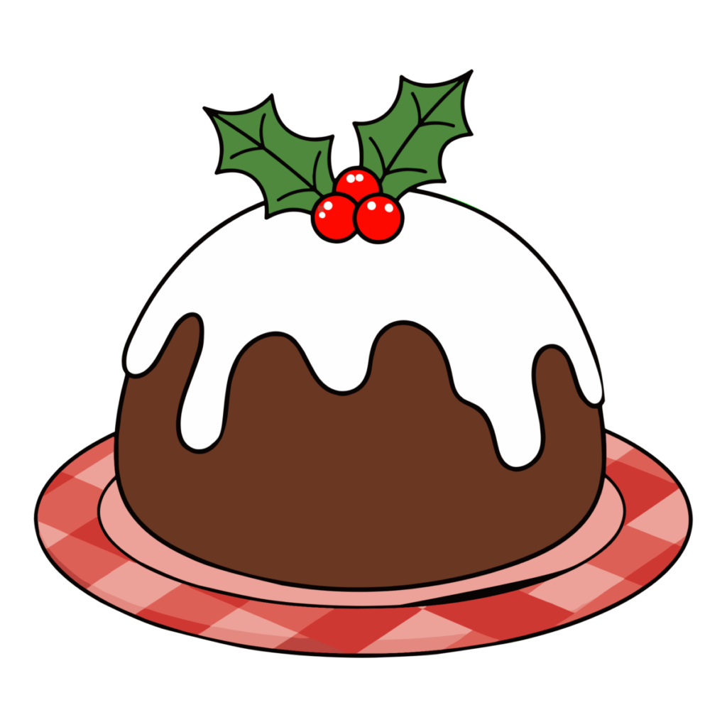クリスマスプディングのイラスト無料ダウンロード（カラー）