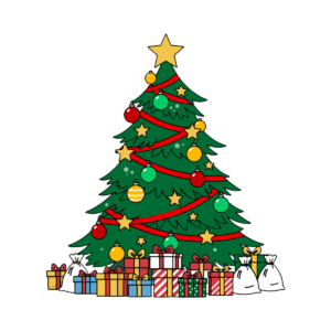 クリスマスツリー（プレゼントいっぱい）