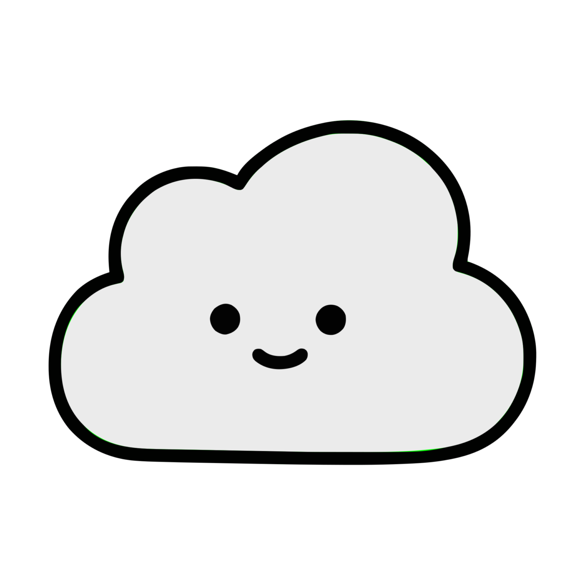 くものイラスト無料ダウンロード（モノクロ）