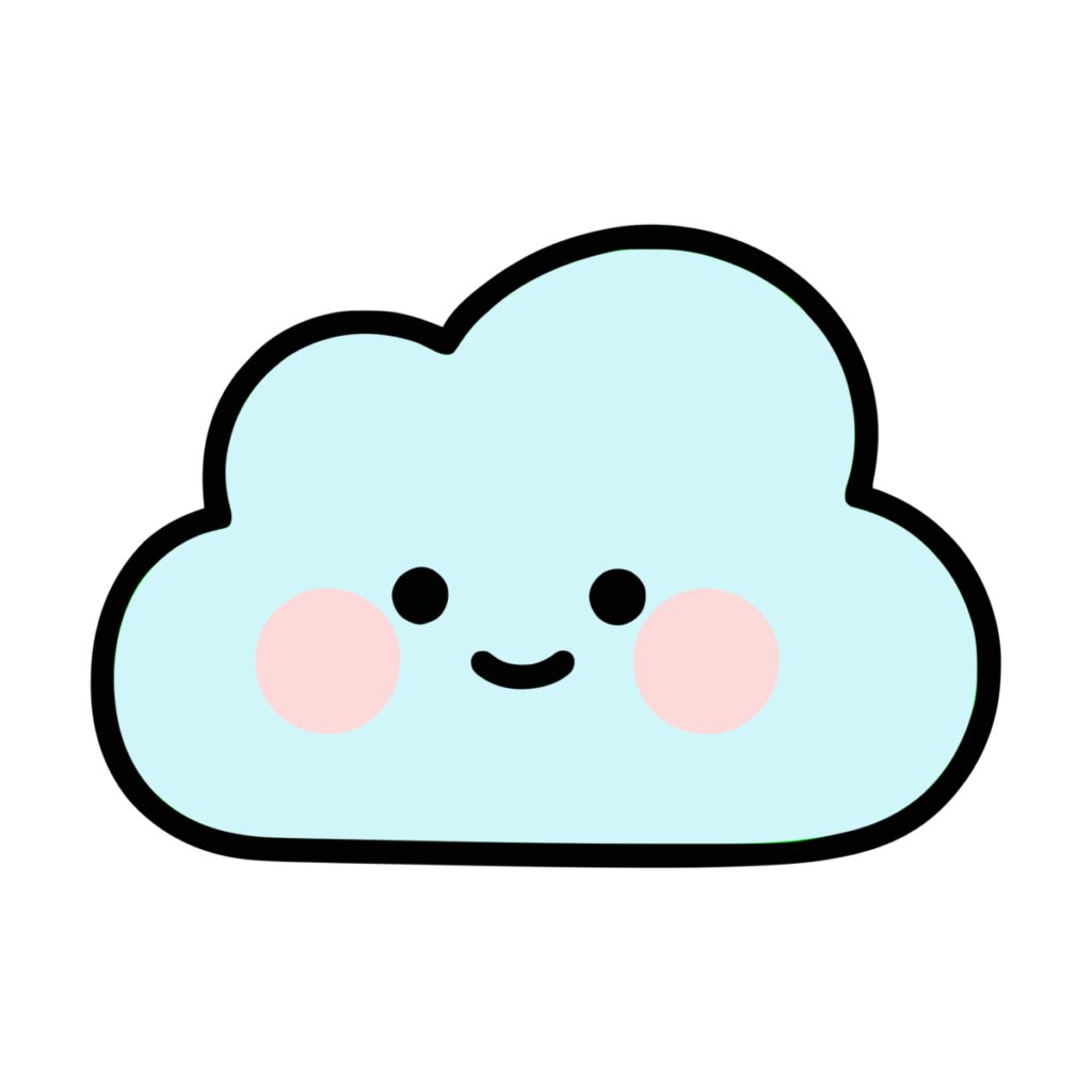 くものイラスト無料ダウンロード（カラー）
