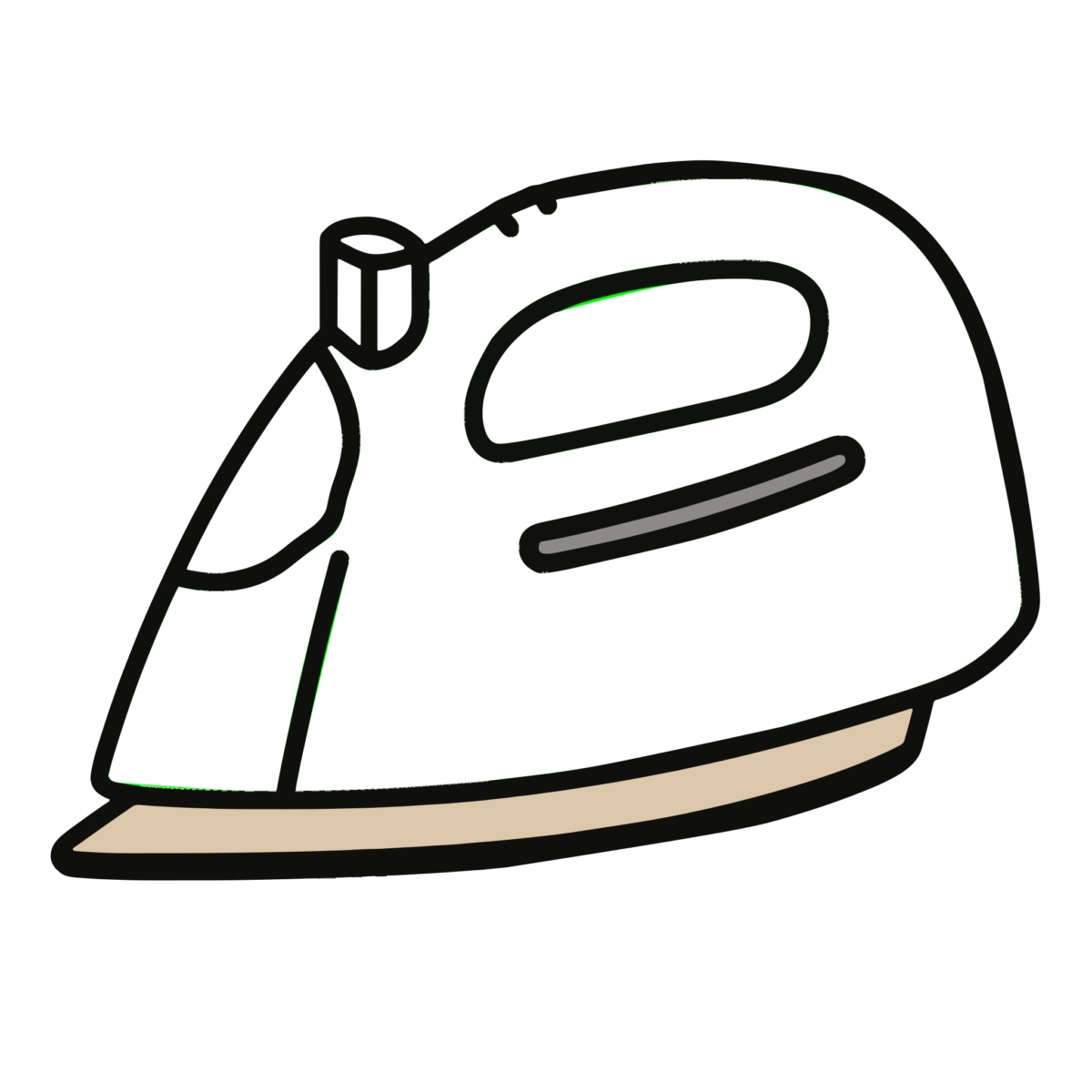 コードレスアイロンのイラスト無料ダウンロード（カラー）
